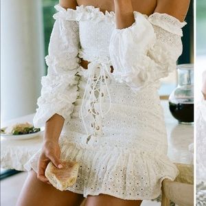 Sabo Skirt Ruffle Embroidered Dress